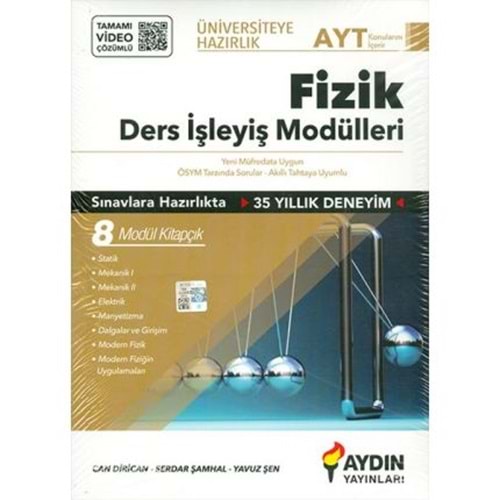 AYDIN | ÜNİVERSİTEYE HAZIRLIK AYT FİZİK DERS İŞLEYİŞ MODÜLLERİ - 2022