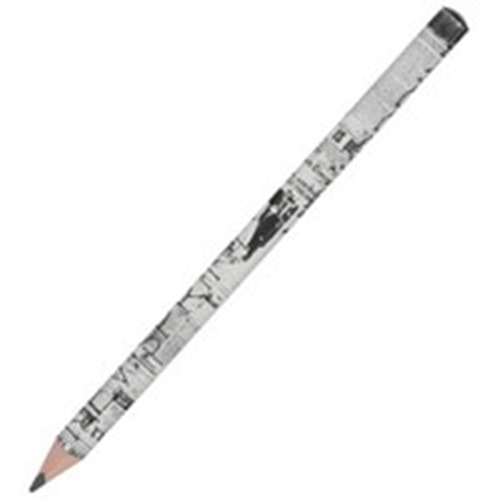 BRUNOVİSCONTİ | HAPPY GRAPHİX JUMBO KURŞUN KALEM 4B 3,5 mm GAZETE