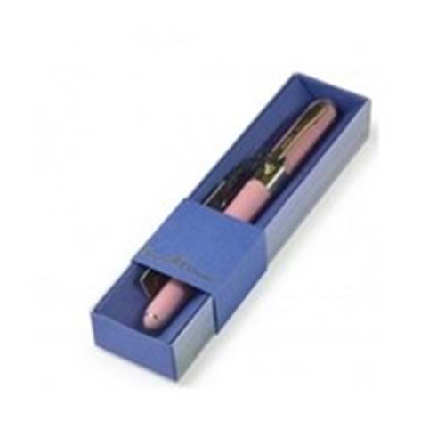 BRUNOVİSCONTİ | MONACO 0,5MM TÜKENMEZ KALEM MAVİ ( KAHVERENGİ GÖVDE) 20-0125-052