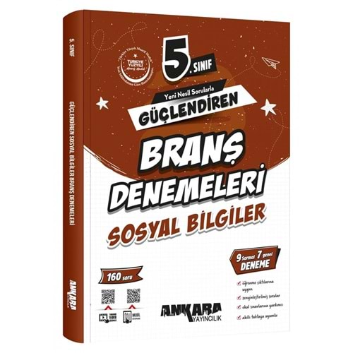 ANKARA | 5. SINIF SOSYAL BİLGİLER GÜÇLENDİREN BRANŞ DENEME -2026