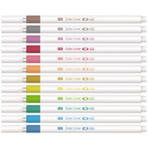 KRAF | COLOR LİNER 12Lİ 0.5 MM FİNELİNER KALEM - 444