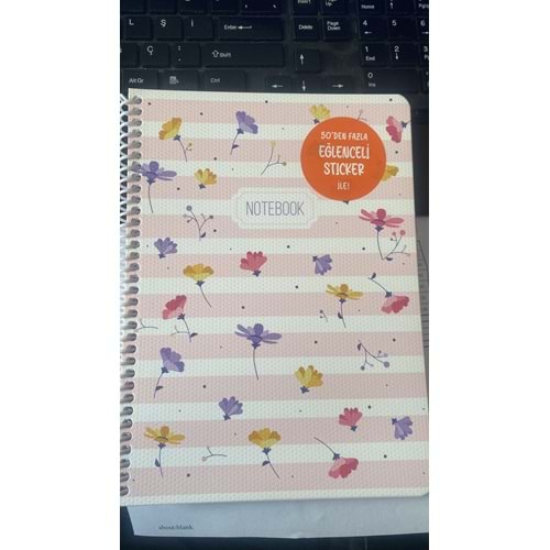 KESKİNCOLOR | 16,50*22,5 80YP.ÇİZGİLİ KARTON KP. SPR.BLUME DEFTER - 386641-99