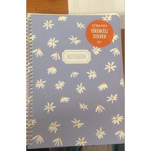 KESKİNCOLOR | 16,50*22,5 80YP.KARELİ KARTON KP. SPR.BLUME DEFTER - 386842-99