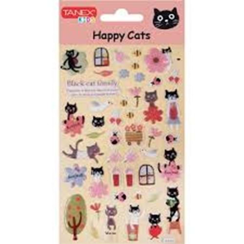 TANEX | TNX-25144 PUFFY SEMPATİK KEDİ-4 SERİSİ