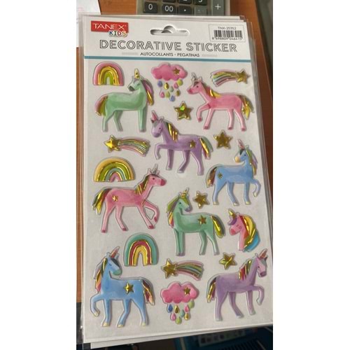 TANEX | TNX-25352 PUFFY SEVİMLİ UNICORN SERİSİ
