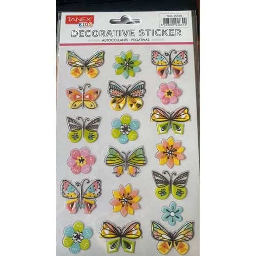 TANEX | TNX-25350 PUFFY SEVİMLİ KELEBEK SERİSİ