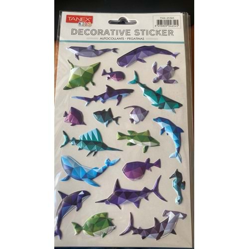 TANEX | TNX-25366 PUFFY DENİZ CANLILARI 3D SERİSİ