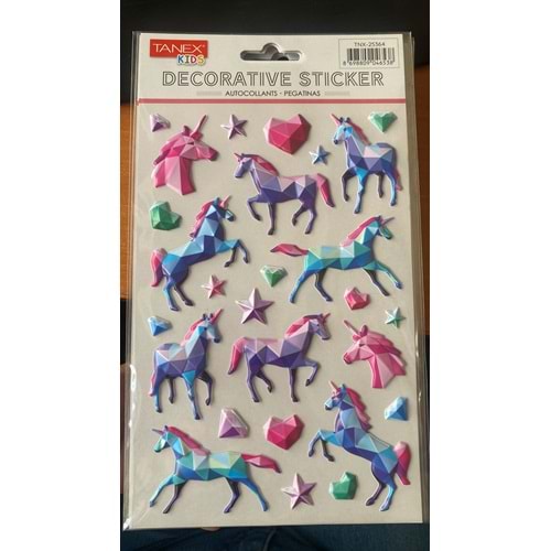 TANEX | TNX-25364 PUFFY UNICORN 3D SERİSİ