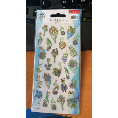 TANEX | TNX-5126 PUFF FLORAL FANTASİA STİCKER -7 SERİSİ