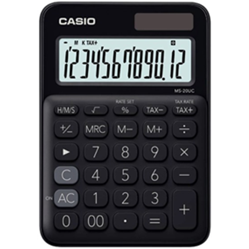 CASİO | MS-20UC-BK SİYAH HESAP MAKİNASI