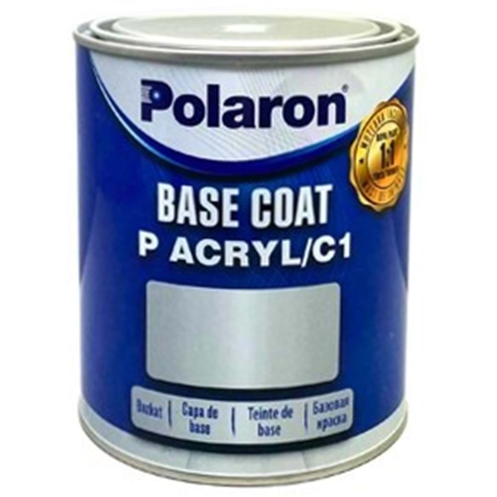 POLARON P-Acryl/C1 Bazkat Boya HYUNDAI RYS SLEEK SILVER 1LT