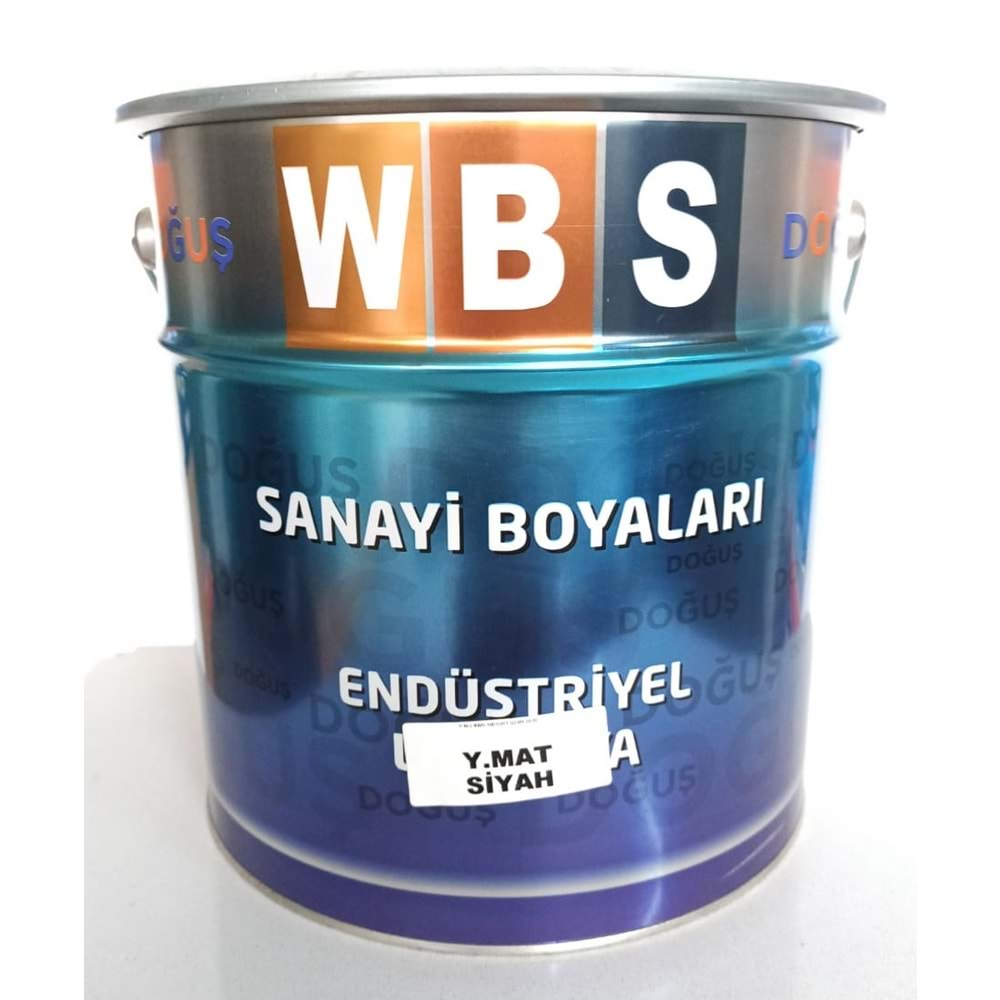 WBS ENDÜSTRİYEL BOYA YARI MAT SİYAH 15KG