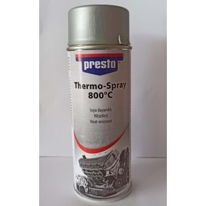 PRESTO TERMO ISIYA DAYANIKLI 800 SPREY METALİ GRİ (400ml)