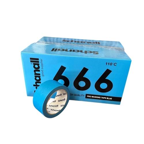SCHANALL Pro Maskeleme Bantı 666 MAVİ 36*30mt 110° (pk 24 ad)