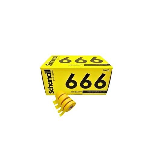 SCHANALL Pro Maskeleme Bantı 666 SARI 48*30mt 110° (pk 18 ad)