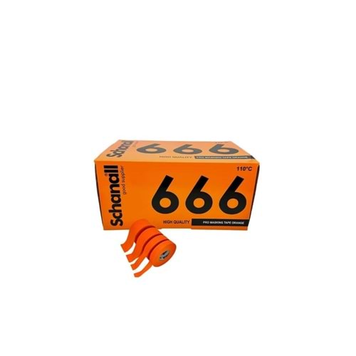 SCHANALL Pro Maskeleme Bantı 666 TURUNCU 48*30mt 110° (pk 18 ad)