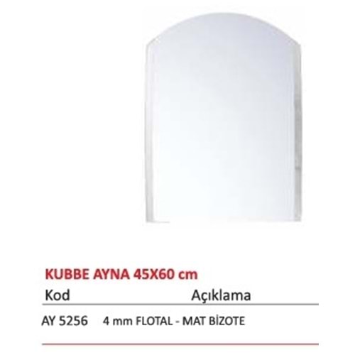 ALZ TEK AYNA 45 x 60 cm KUBBE ( AY5256 )